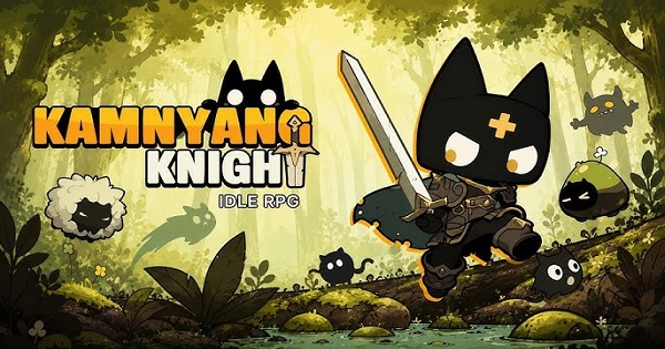 Kamnyang Knight: Idle RPG – Nhập vai hiệp sĩ mèo đen, treo máy vẫn lên cấp vèo vèo