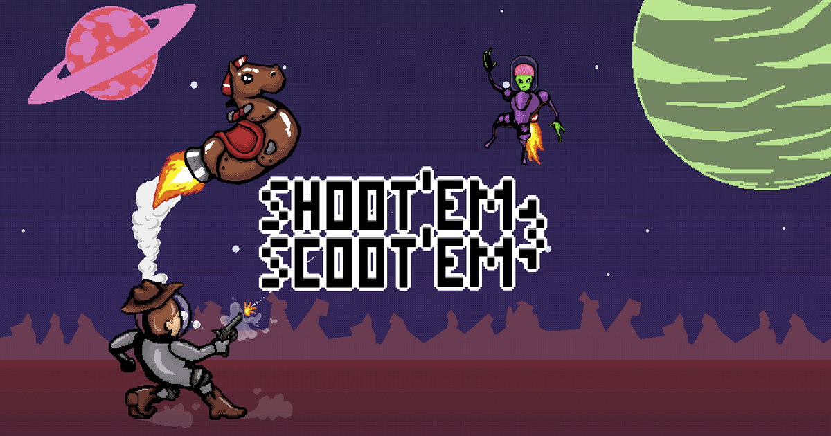 Shoot’em & Scoot’em – Game bắn súng giải đố nơi khẩu súng cũng là nút di chuyển